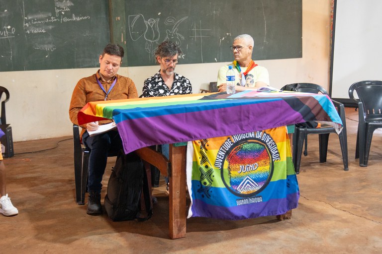 Lideranças debateram, entre outras coisas, o fortalecimento da identidade e da auto-organização da etnia (Fotos: Gustavo Gloria - Ascom/MDHC)