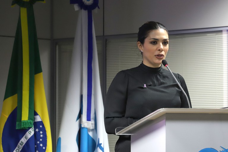 Chefe de gabinete do deputado Pedro Aihara, Meiriele Barroso (Fotos: Clarice Castro – Ascom/MDHC)