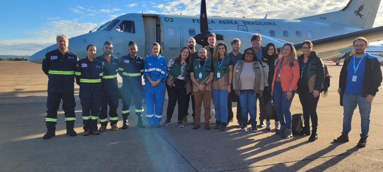 Representantes do MDHC em missão ao RS