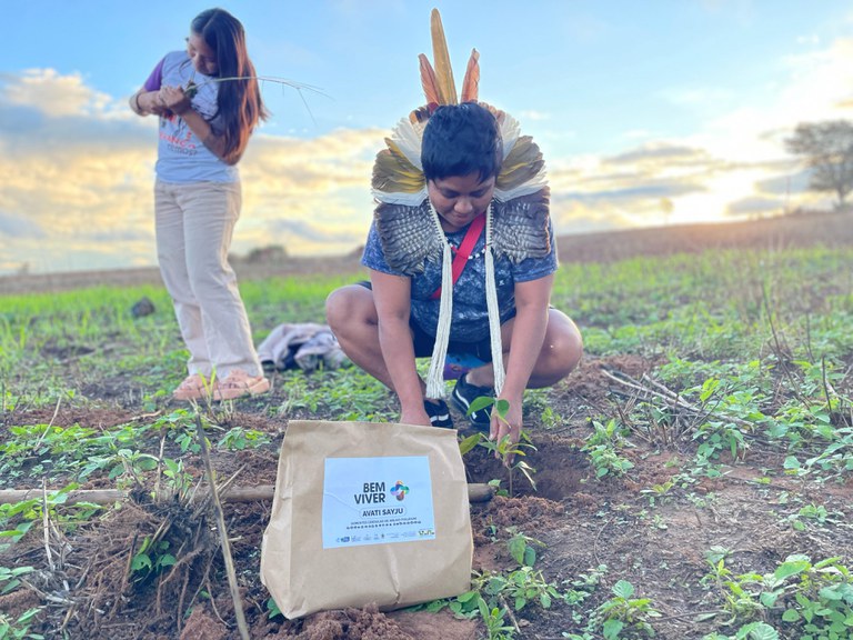 Bem Viver+ promove debates e ações de recuperação ambiental e alimentação sustentável em aldeias indígenas do MS