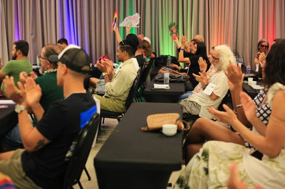 Secretária afirmou que paradas são maior movimento de rua do país hoje (Foto: Daniele Fagundes)