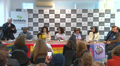 Presidente do CIAMP-Rua Nacional, Joana Bazílio, participou do evento de abertura da missão (Foto: Divulgação)