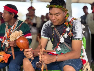 Germano Kaiowá Kunumi Poty Rendy'i, liderança jovem Guarani-Kaiowá (Foto Aty Guassu/Divulgação)