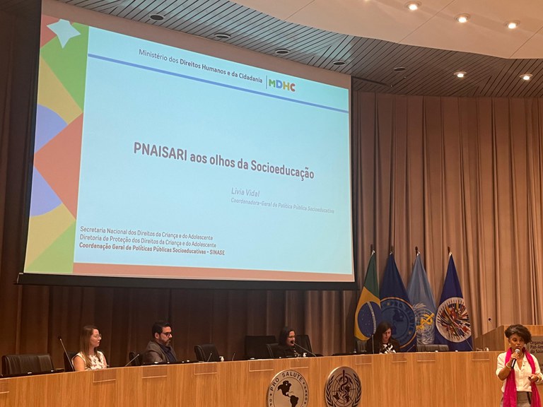 MDHC participa do 1º Seminário de Fortalecimento da Política Nacional de Atenção Integral à Saúde de Adolescentes em Conflito com a Lei