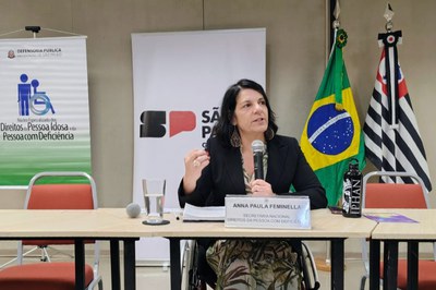 Secretária nacional dos Direitos da Pessoa com Deficiência representou o ministério (Foto: Tauvana Yung)