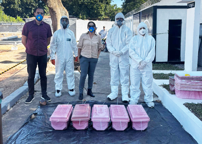 Comissão fez diagnóstico das condições dos remanescentes ósseos (Foto: Caio Cateb/MDHC)