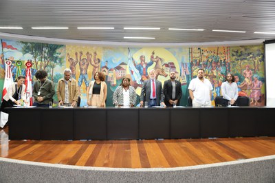 Evento discutiu a promoção de práticas antirracistas na internet (Foto: Daniele Fernandes)