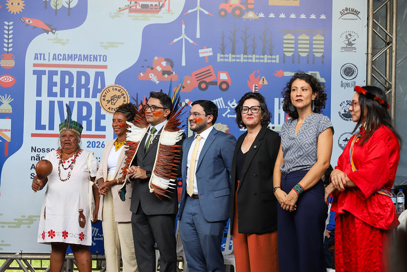 Presença no evento demonstra empenho na construção de políticas públicas a partir da escuta qualificada e do diálogo com os povos originários, visando fortalecer seus territórios e garantir a efetivação de seus direitos