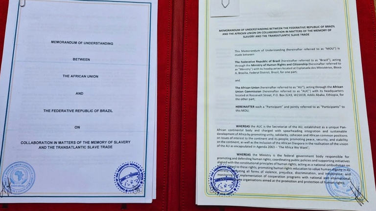 MDHC e Comissão da União Africana firmam acordo sobre memória da escravidão e do tráfico transatlântico