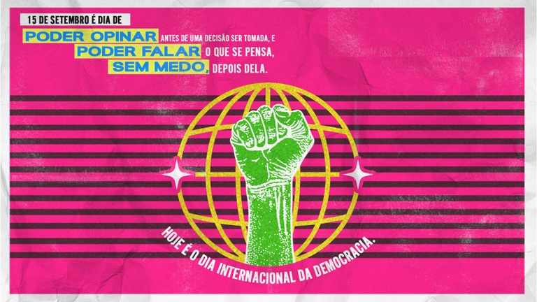 Dia Internacional da Democracia: respeito aos direitos e participação social fortalecem a cidadania