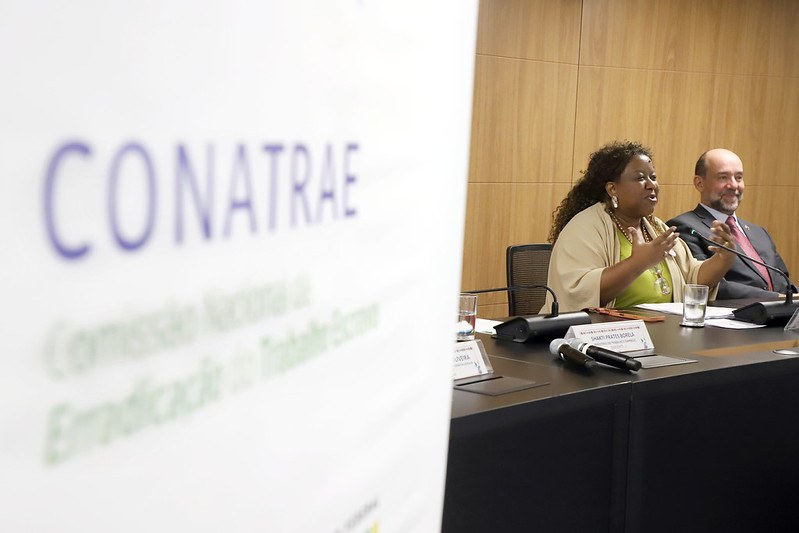 Com participação da ministra Macaé Evaristo, ato no Dia Nacional do Combate ao Trabalho Escravo também marcou a posse de entidades da sociedade civil para o biênio 2026–2028