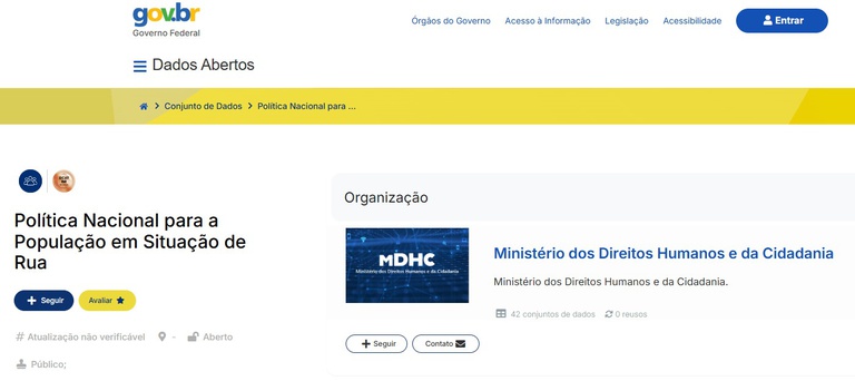 MDHC divulga dados da Política Nacional para a População em Situação de Rua