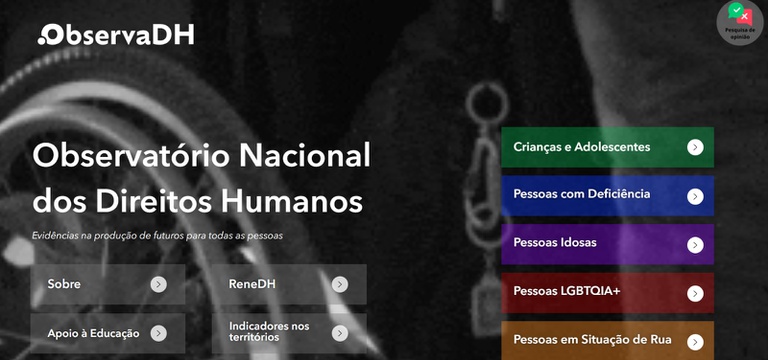 ObservaDH lança novas ferramentas para ampliar acesso a dados e indicadores em direitos humanos