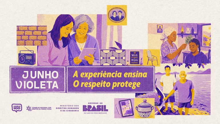 Junho Violeta debate tecnologias e ancestralidade para o enfrentamento das violências contra a população idosa