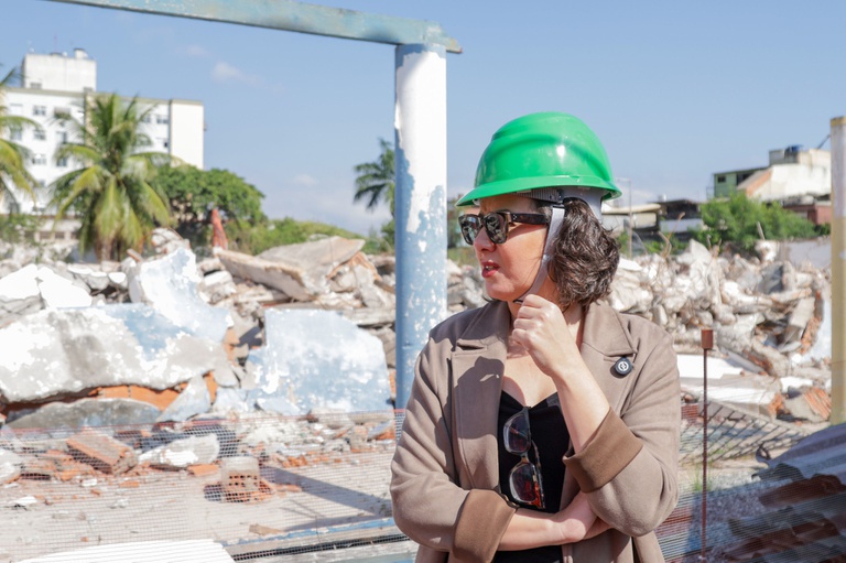 Ministra Janine Mello participa da solenidade de início das obras de nova unidade socioeducativa em Niterói (RJ)