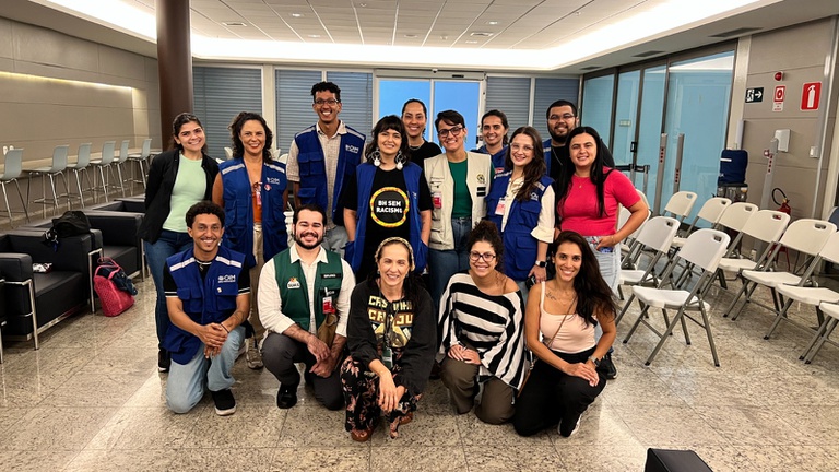 Acolhimento humanizado marca chegada de 94 brasileiros repatriados em Confins (MG)