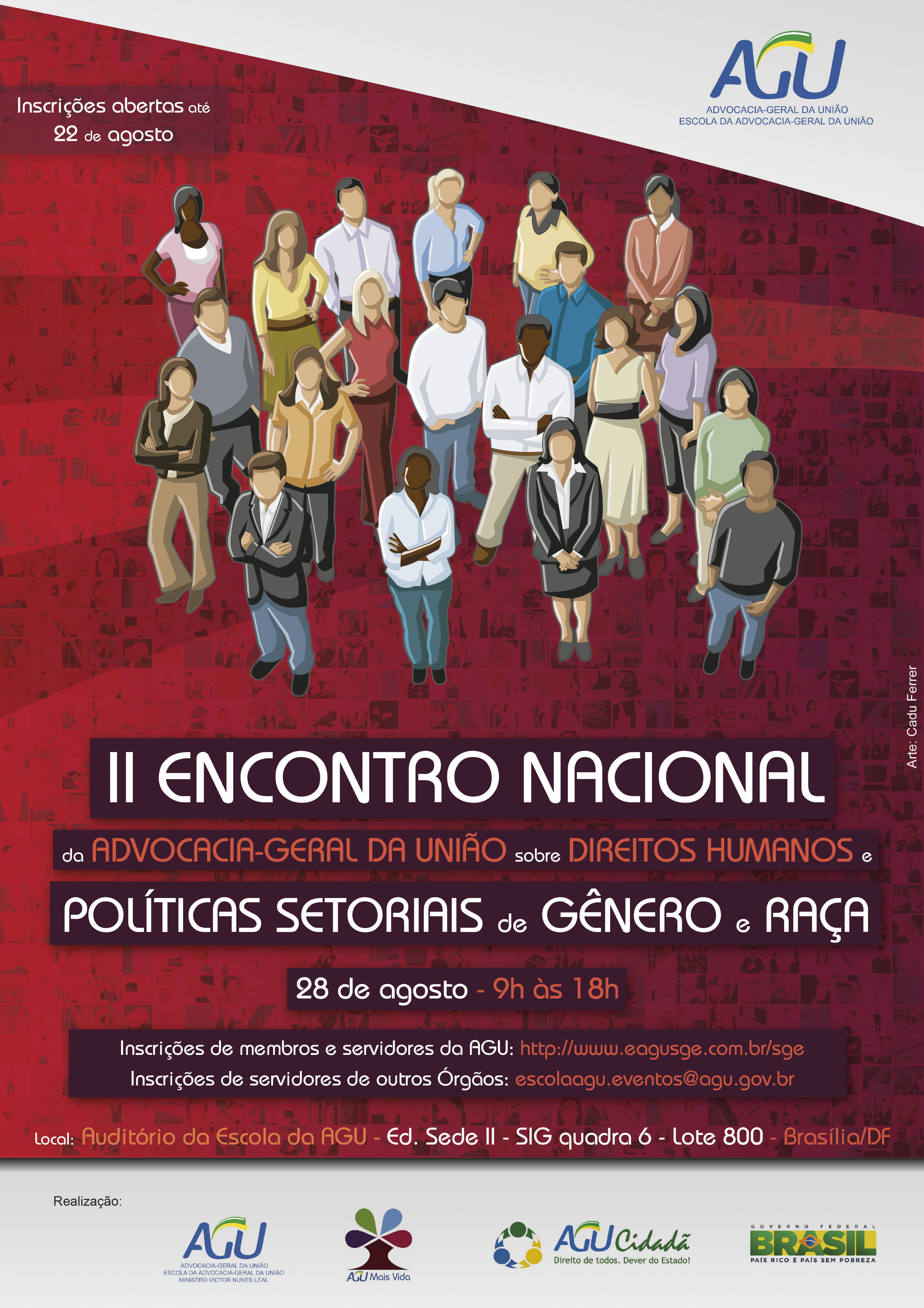Cartaz Pró-Equidade de Gênero, Raça e Direitos Humanos