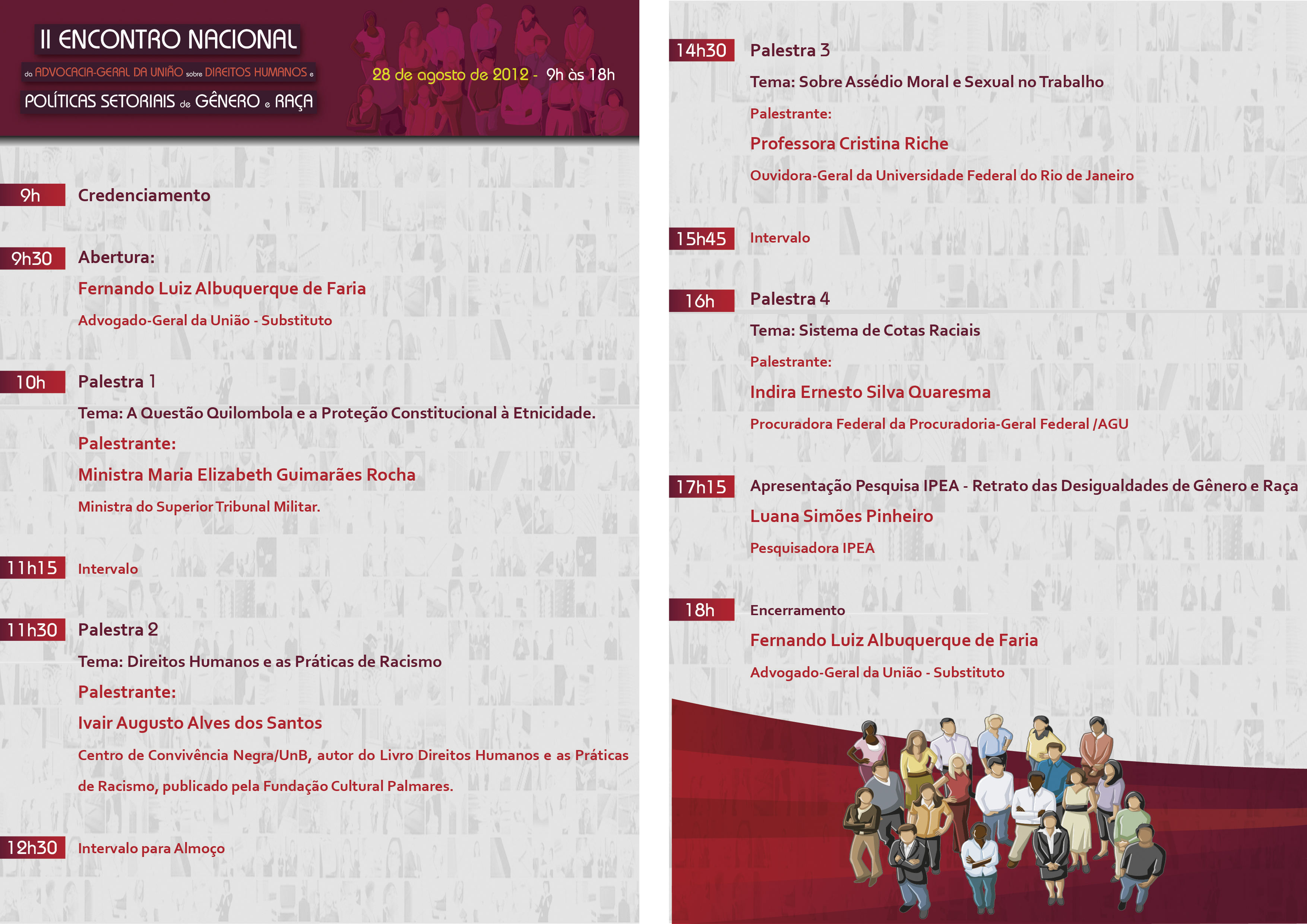 Folder Pró-Equidade de Gênero, Raça e Direitos Humanos