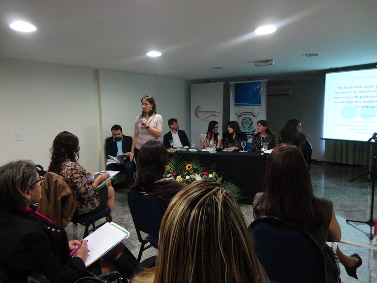 Ana Teresa Iamarino apresenta compromisso da SPM por meio do Pacto Nacional pelo Enfrentamento da Violência contra as Mulheres Foto: Nilza Scotti/SPM