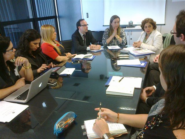 Coordenação da campanha debate estratégias de ação Foto: Isabel Clavelin/SPM