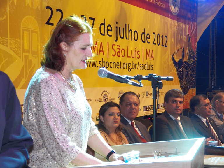 Lourdes Bandeira incentiva reflexão sobre igualdade de gênero Foto: Nei Bomfim/SPM