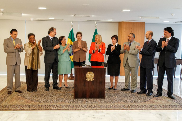 Ato de sanção da Lei de Cotas Raciais e Sociais Foto: Roberto Stuckert Filho/PR