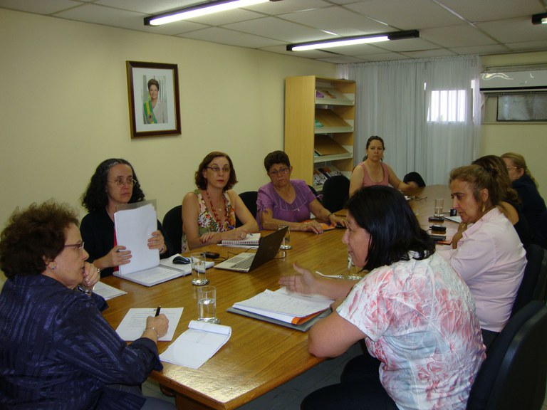 Ministra Eleonora e lideranças conversam sobre prioridades de gênero na agenda sindical Foto: Ascom/SPM
