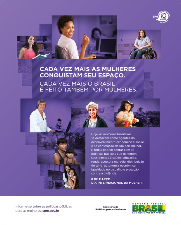 SPM evidencia protagonismo das mulheres no país