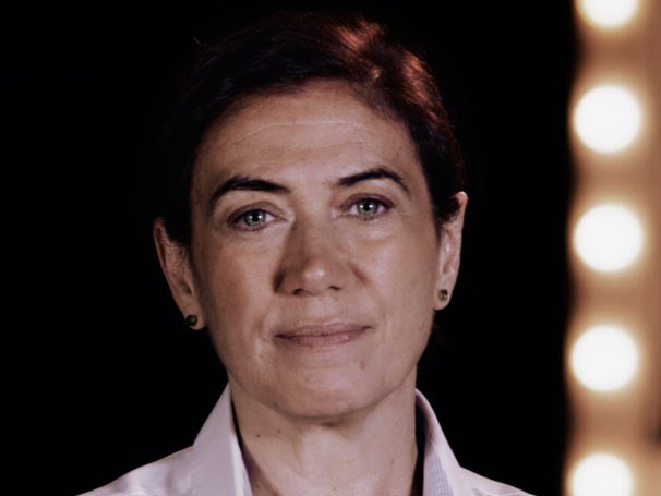 Lília Cabral em gravação da campanha sobre a violência contra a mulher Foto: Matheus Cabral/Globo