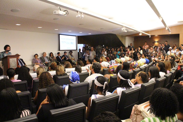 Secretária Vera Lúcia Barbosa destaca impacto de programa para o enfrentamento à violência de gênero na BA Foto: Isabel Clavelin/SPM