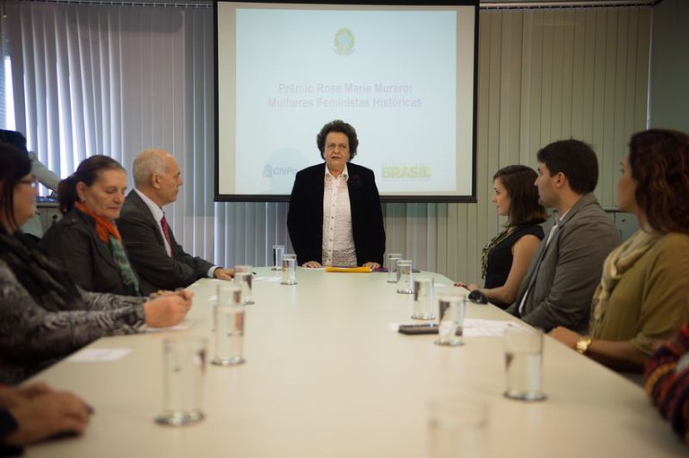 Ministra no lançamento: prêmio para brasileiras importantes para a construção da cidadania. Foto: Divulgação/ EBC 