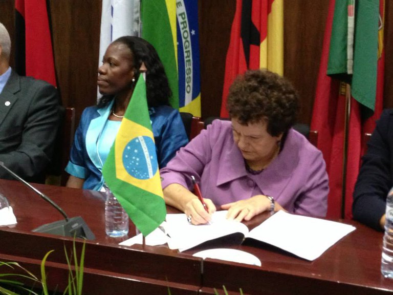 Ministra Eleonora apresentou ações brasileiras de combate à violência de gênero. Foto: Divulgação/SPM