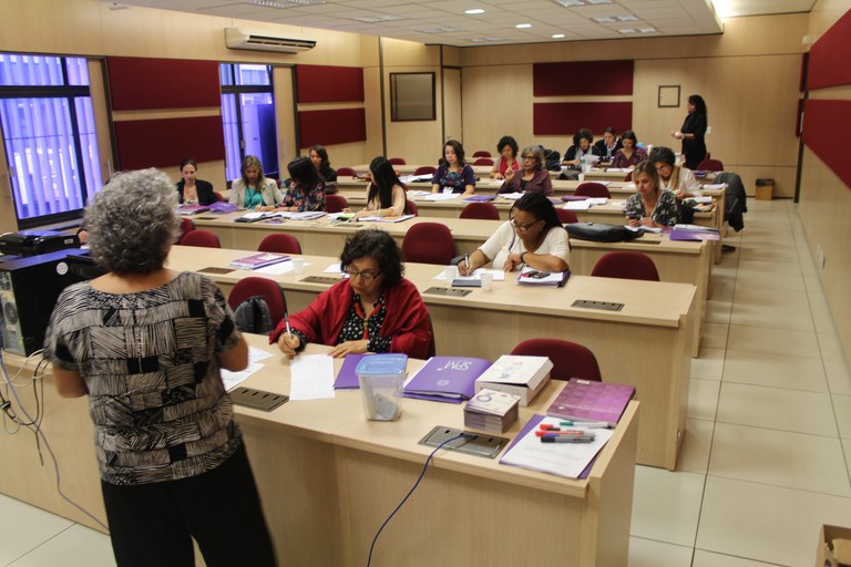 Técnicas da SPM e do MS participam da oficina nesta terça e quarta-feira. Foto: Roseli Garcia/SPM