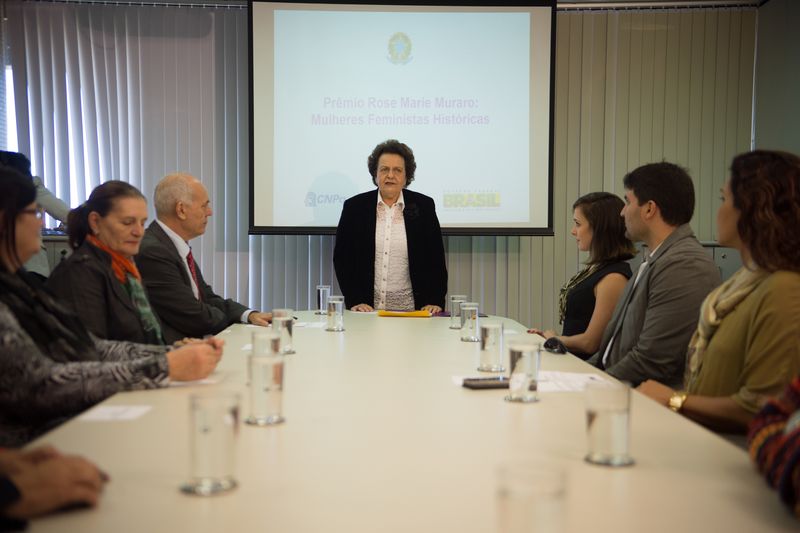 Ministra no lançamento: prêmio para brasileiras importantes para a construção da cidadania. Foto: Divulgação/ EBC 