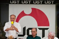 “Vamos trabalhar 24 horas para ampliar emprego e renda”, diz Alckmin em palestra à UGT