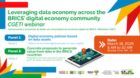 BRICS promove webinar sobre economia de dados na comunidade de economia digital nesta terça (18/3), às 8h