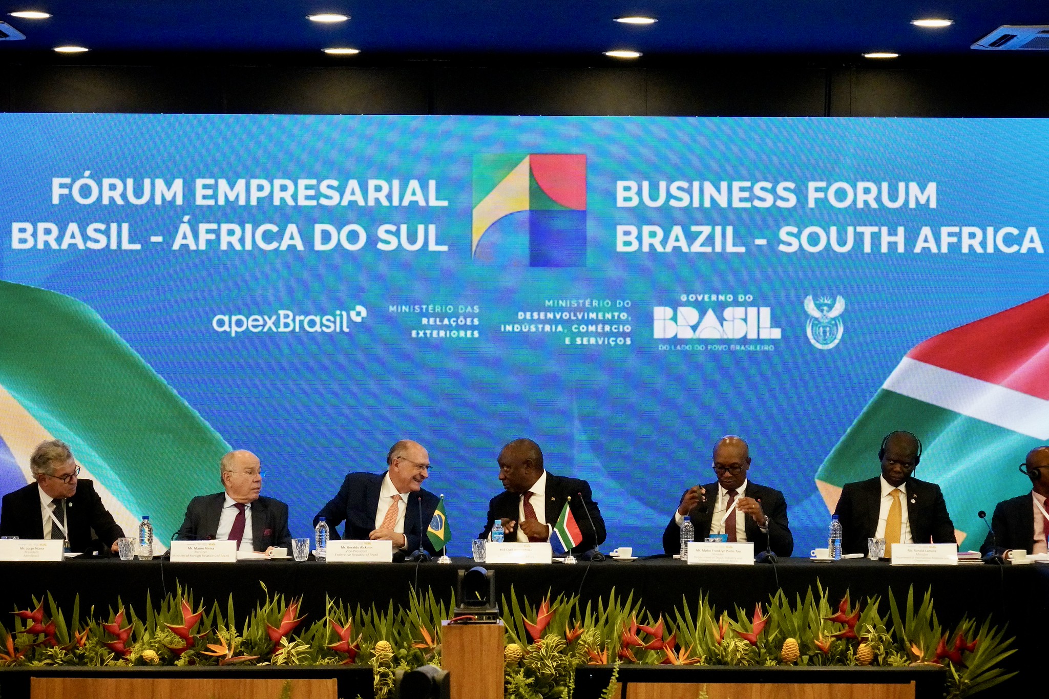 Alckmin defende mais comércio e integração entre Brasil e África do Sul