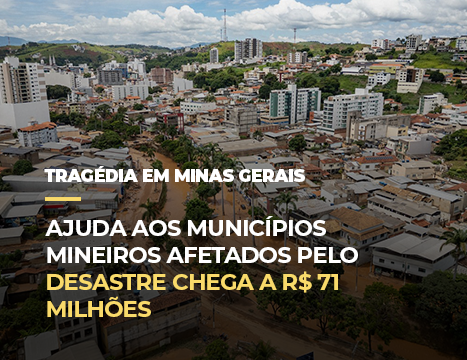 Ajuda aos municípios mineiros afetados