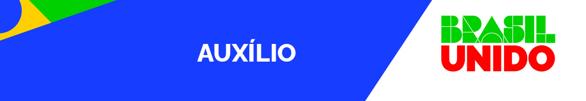 Banner do auxílio a Reconstrução do RS