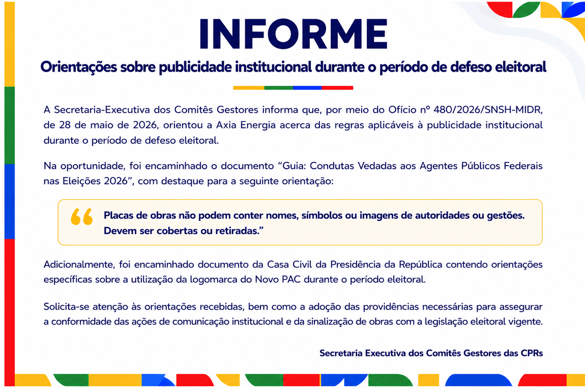 Orientações sobre publicidade Institucional