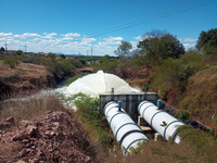 Água do São Francisco chega à Barragem de São Gonçalo rumo ao Rio Grande do Norte