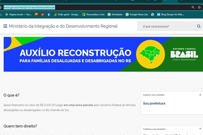 Site oficial do Governo Federal: passo a passo de perguntas e respostas que serão frequentes
