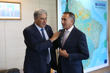 Deputado Rafael Simões e ministro Waldez Góes