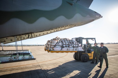 A doação ocorreu na Base Aérea de Brasília.