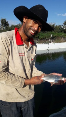 Kelvin Barbosa, de Minas: peixes com melhor qualidade.