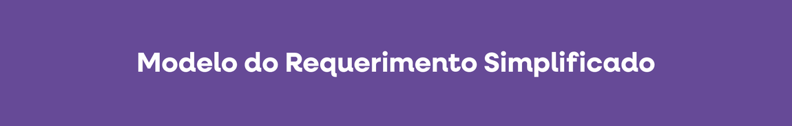 Modelo do Requerimento Simplificado