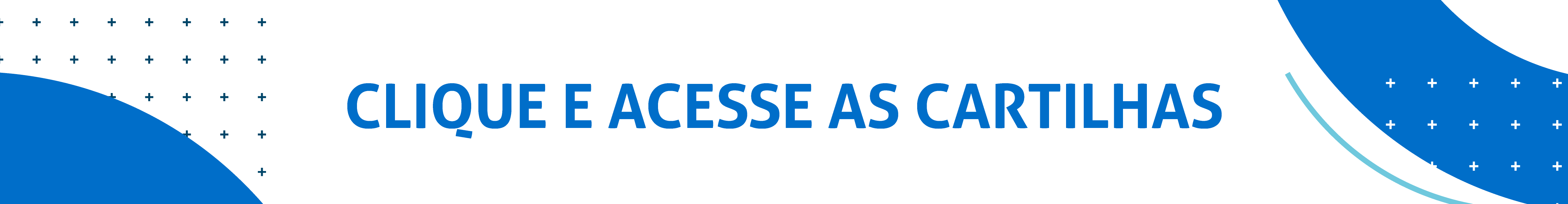 Banner em branco e azul: Clique e acesse as cartilhas da Ouvidoria