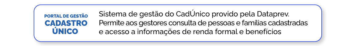 Portal de Gestão do Cadastro Único