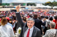 “Estamos aqui em defesa da democracia”, destaca Wellington Dias