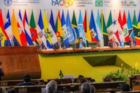 Ao lado de Lula, Wellington Dias participa da abertura da 39ª Conferência Regional da FAO